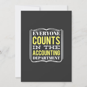 In The Accounting Department Invitation
