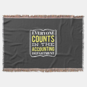 In The Accounting Department Throw Blanket