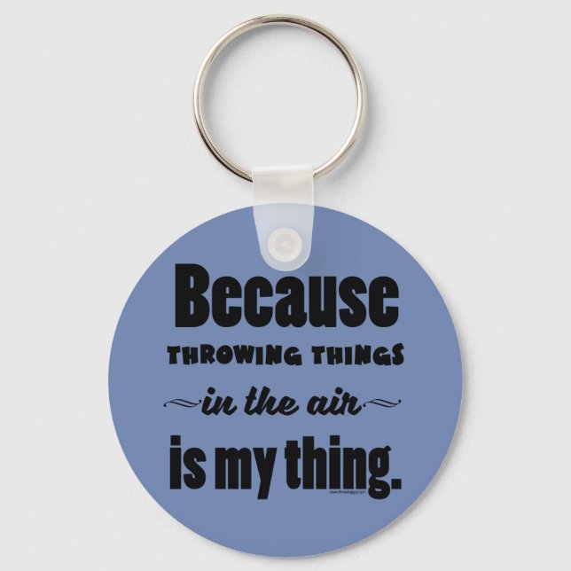In the Air- Shot Put Discus Javelin Hammer Gift Keychain (Front)
