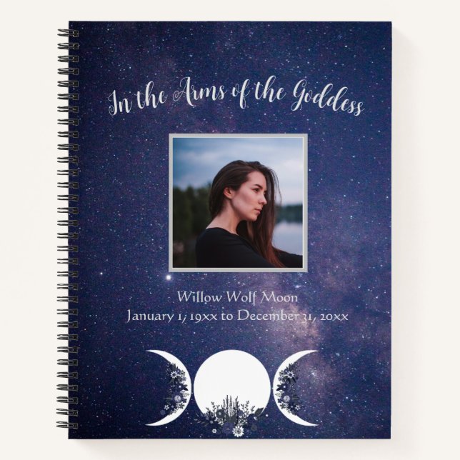 In the Arms of the Goddess Pagan Memory Book (Front)