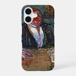 In The Bar by Toulouse Lautrec, Vintage Fine Art iPhone 16 Case