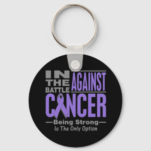 In the Battle Against Hodgkins Lymphoma Keychain