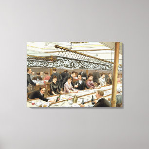 In the Bay, Dinner Time - A Western Ocean Swell, f Canvas Print