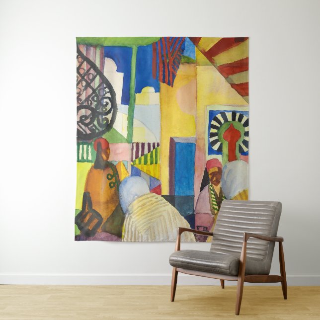 In the Bazaars | Auguste Macke | Tapestry (In Situ)