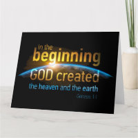 In The Beginning GOD Created Christian Faith Verse