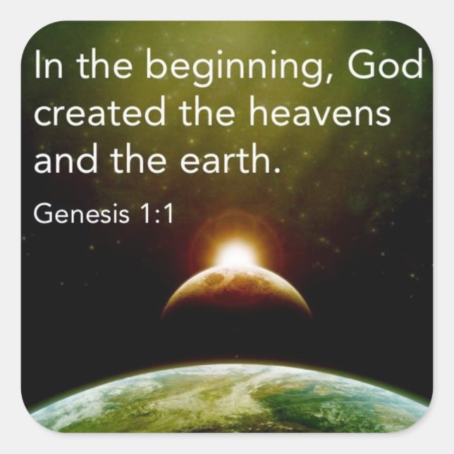 In the Beginning Stickers (Front)