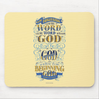 In the Beginning Was the Word Mouse Pad