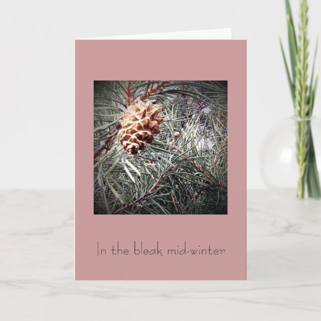 In the bleak mid-winter holiday card (Front)