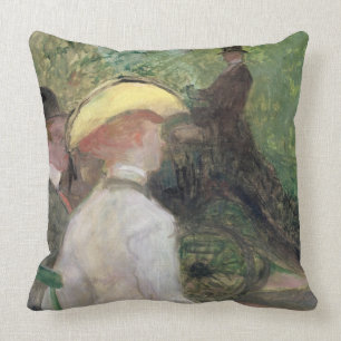 In the Bois de Boulogne, 1901 (oil on canvas) Throw Pillow