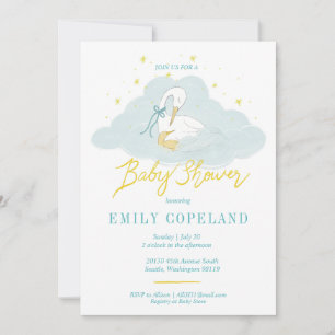 In the Clouds - Baby Shower  Invitation