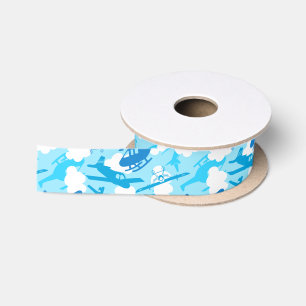 In the clouds satin ribbon