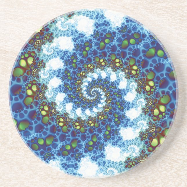 In The Clouds Spiral Fractal Coaster (Front)
