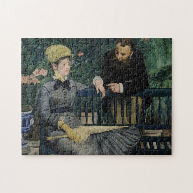 In the Conservatory | Édouard Manet Jigsaw Puzzle (Horizontal)