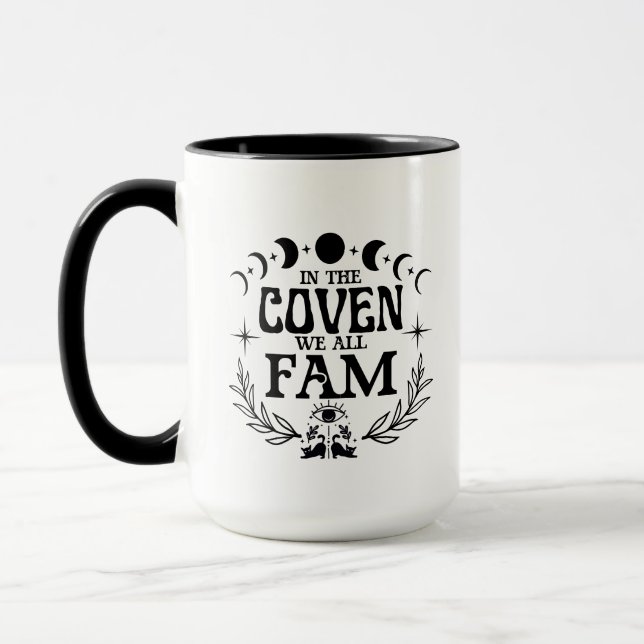 In the Coven We All Fam Shirt Mug (Left)
