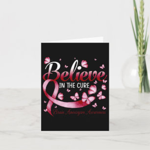 In The Cure Brain Aneurysm Awareness Butterfly Card