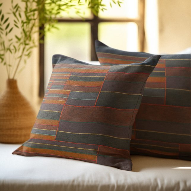 In the Current Six Thresholds, Paul Klee, Abstract Throw Pillow (Creator Uploaded)