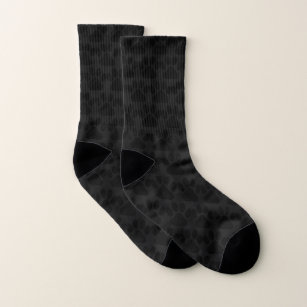 In the Dark Night Paw Print Socks
