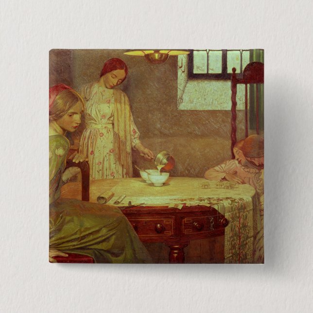 In the Depth of Winter 2 Inch Square Button (Front)