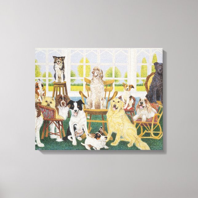 In the Dog House Canvas Print (Front)