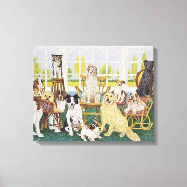 In the Dog House Canvas Print (Front)