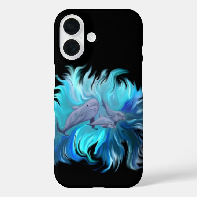 In the Dolphin School Case-Mate iPhone Case (Back)