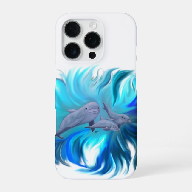 In the Dolphin School iPhone Case (Back)
