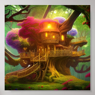 In the Elven Woods Poster