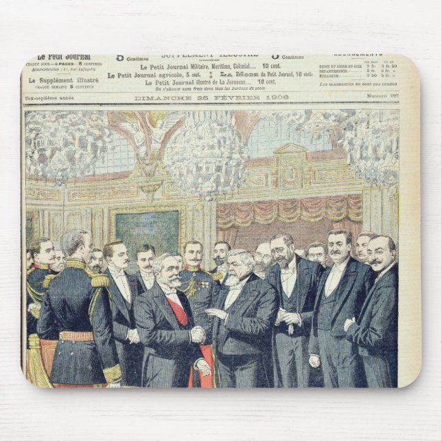 In the Elysee Palace, the Ceremonial Transfer Mouse Pad (Front)