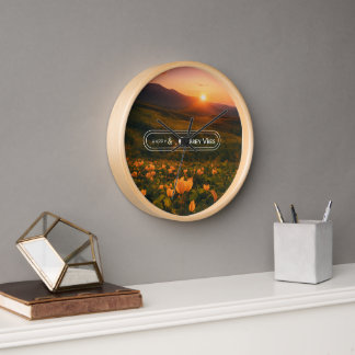 In the embrace of nature, let your spirit shine clock