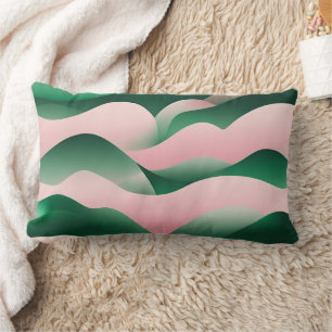 In the Emerald Sea AI art  Lumbar Pillow
