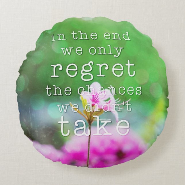 In the end... round pillow (Front)