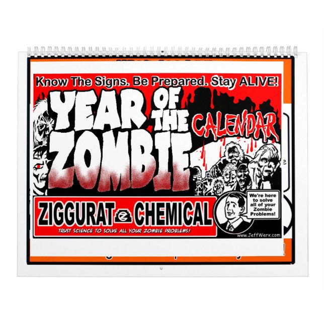 IN THE EVENT OF A ZOMBIE ATTACK Calendar (Cover)