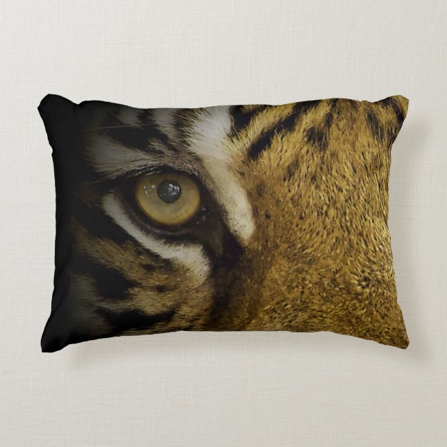 In the Eye of a Tiger Accent Pillow (Front)