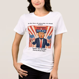 "In the Face of Adversity" Trump Sweatshirt Tri-Blend Shirt