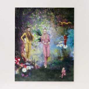In the Fairies Forest Glade Fantasy Fairy Jigsaw Puzzle