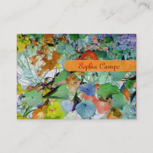 In the field, colourful businesscards template business card