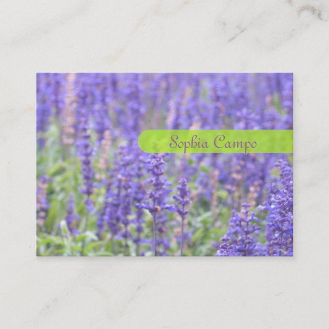 In the field, colourful businesscards template business card (Front)