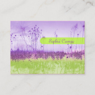 In the field, colourful businesscards template business card