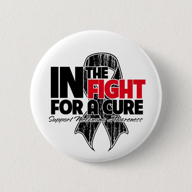 In The Fight For a Cure - Melanoma 2 Inch Round Button (Front)