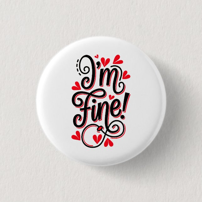 In the fine 1 inch round button (Front)