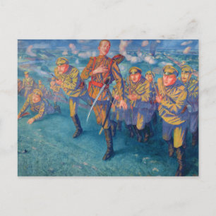 In the Firing Line, 1916 Postcard