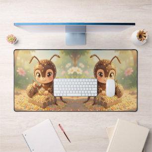 In the Footsteps of Floral Gold.3 Desk Mat