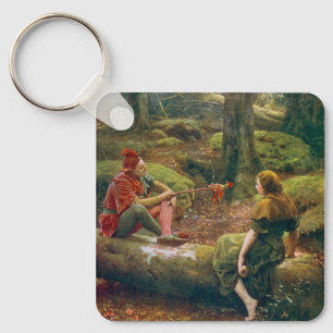 In The Forest Of Arden, c. 1892 by John Collier Keychain