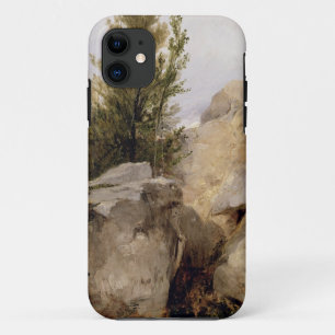 In the Forest of Fontainebleau, c.1825 (oil on can iPhone 11 Case