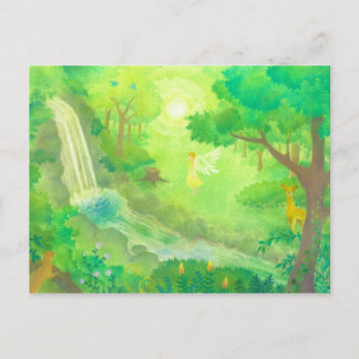 in the forest postcard