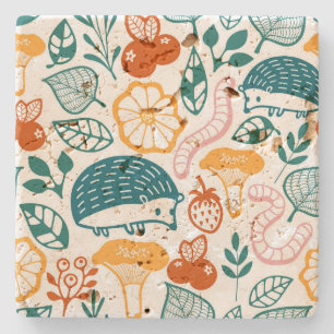 In the forest stone coaster