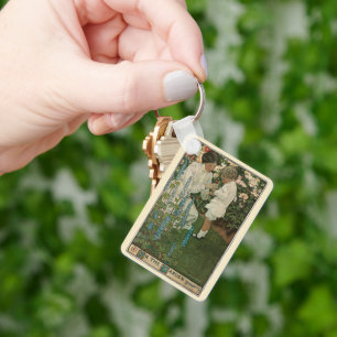 In the Garden by Jessie Willcox Smith Keychain
