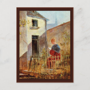 In The Garden By Spitzweg Carl Postcard