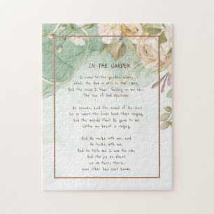 ~In the Garden Comforting Hymn Garden Antique Rose Jigsaw Puzzle