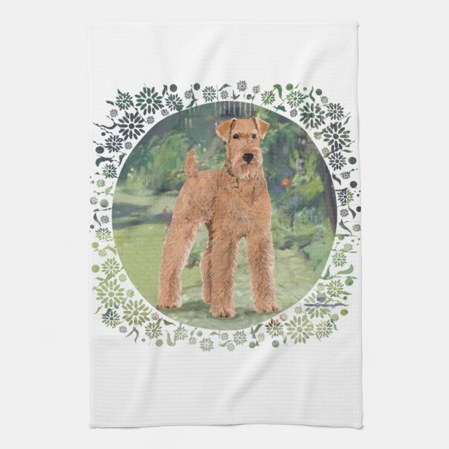 In the Garden Kitchen Towel (Vertical)